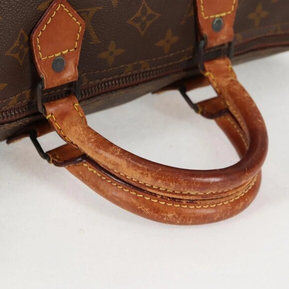 LOUIS VUITTON Monogram Speedy 35 Hand Bag M41524 LV Auth 137076 - Picture 8 of 16